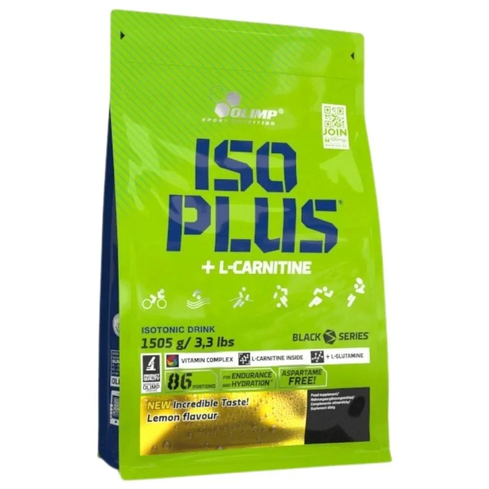 Olimp Iso Plus Isotónico con L- Carnitina Polvo, Limón - 1505 g