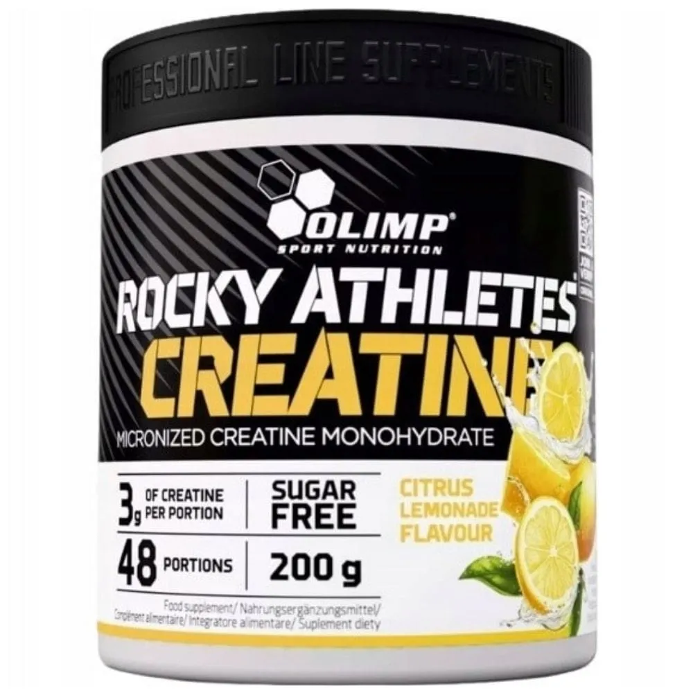 Olimp Rocky Athletes Creatina 3000 mg, Limonada - 200 g