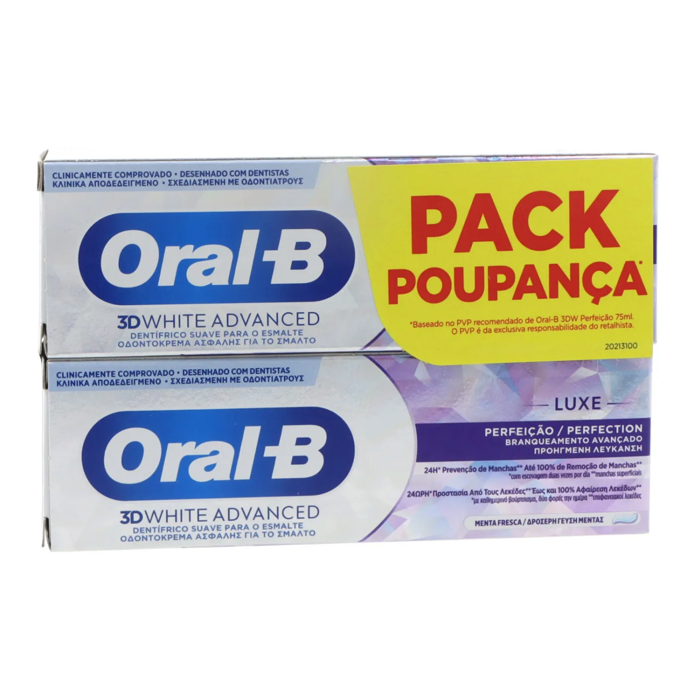 Oral-b 3dwhite Luxe Perfeccion 2 Envases 75 ml