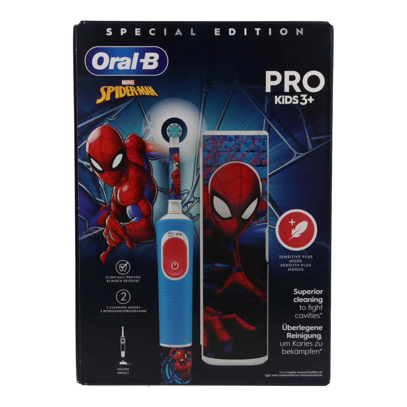 Oral B Cepillo Electrico Recargable Infantil Con Spiderman