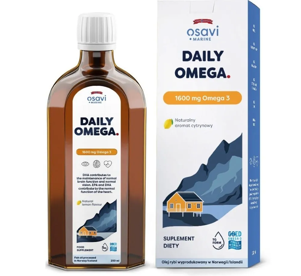Osavi Daily Omega,1600 mg Omega 3, Limón - 250 ml