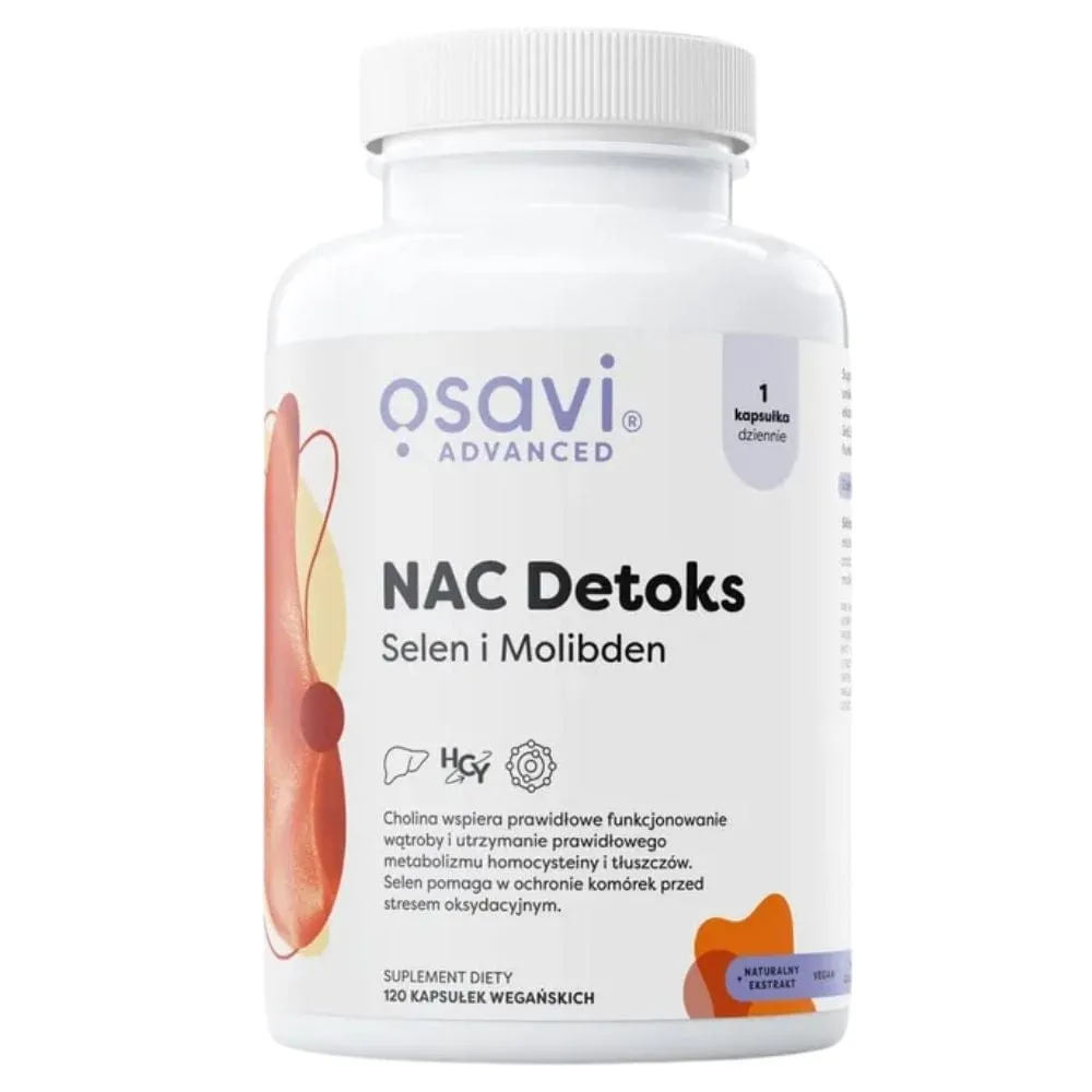 Osavi NAC Detox, Selenio y Molibdeno - 120 Cápsulas