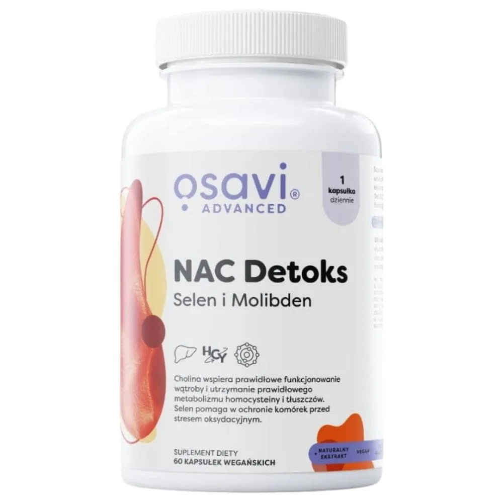 Osavi NAC Detox, Selenio y Molibdeno - 60 Cápsulas