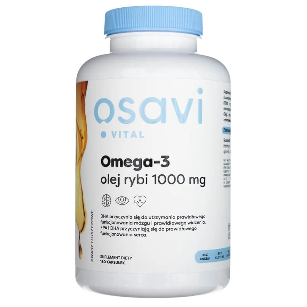 Osavi Omega-3 Aceite de Pescado 1000 mg - 180 Cápsulas