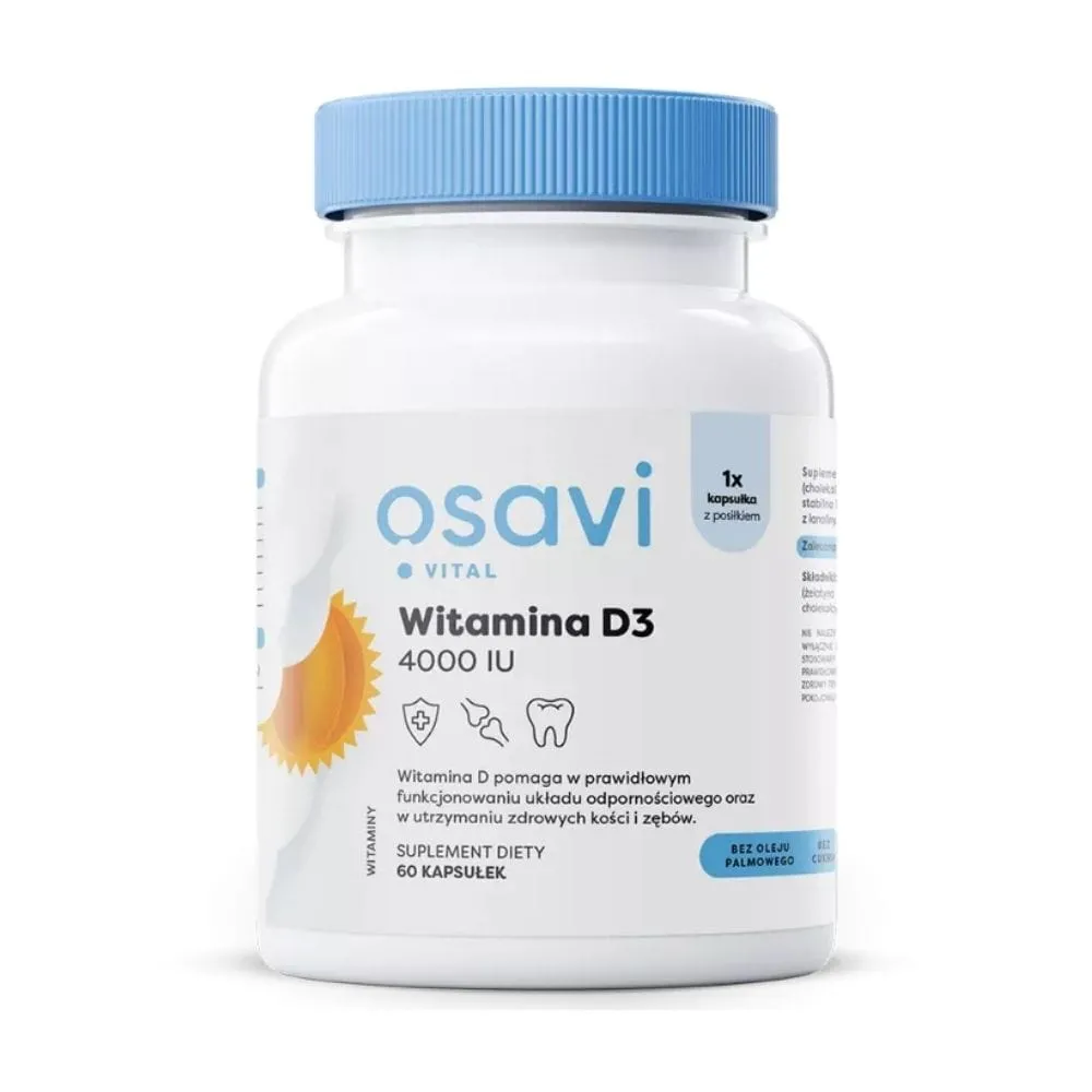 Osavi Vitamina D3 4000 UI - 60 Cápsulas