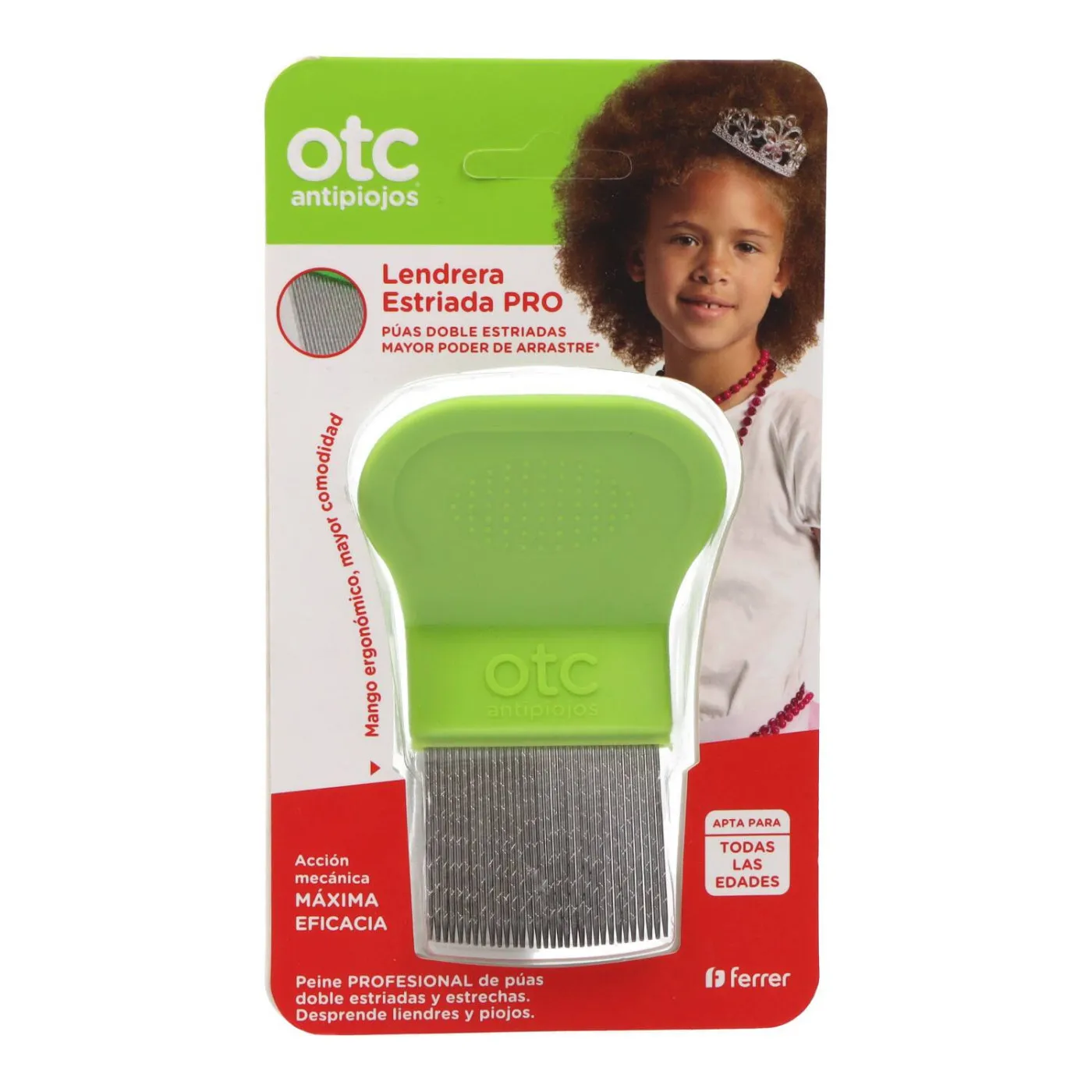 Otc Antipiojos Lendrera Estriada Pro