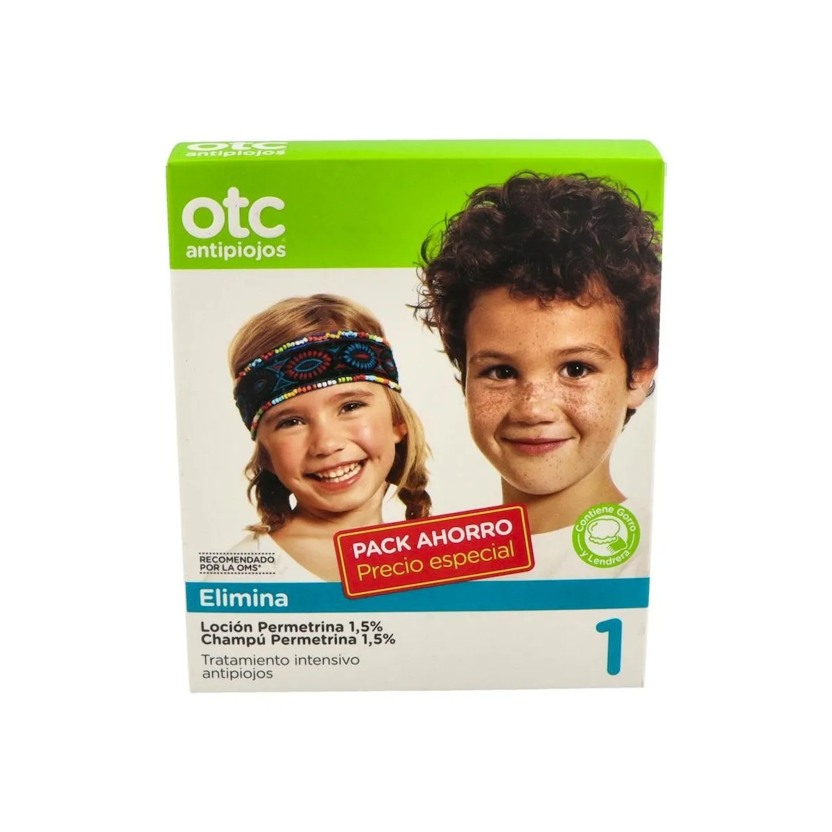 Otc Antipiojos Otc Pack Permetrina 1,5% Locion+Champu
