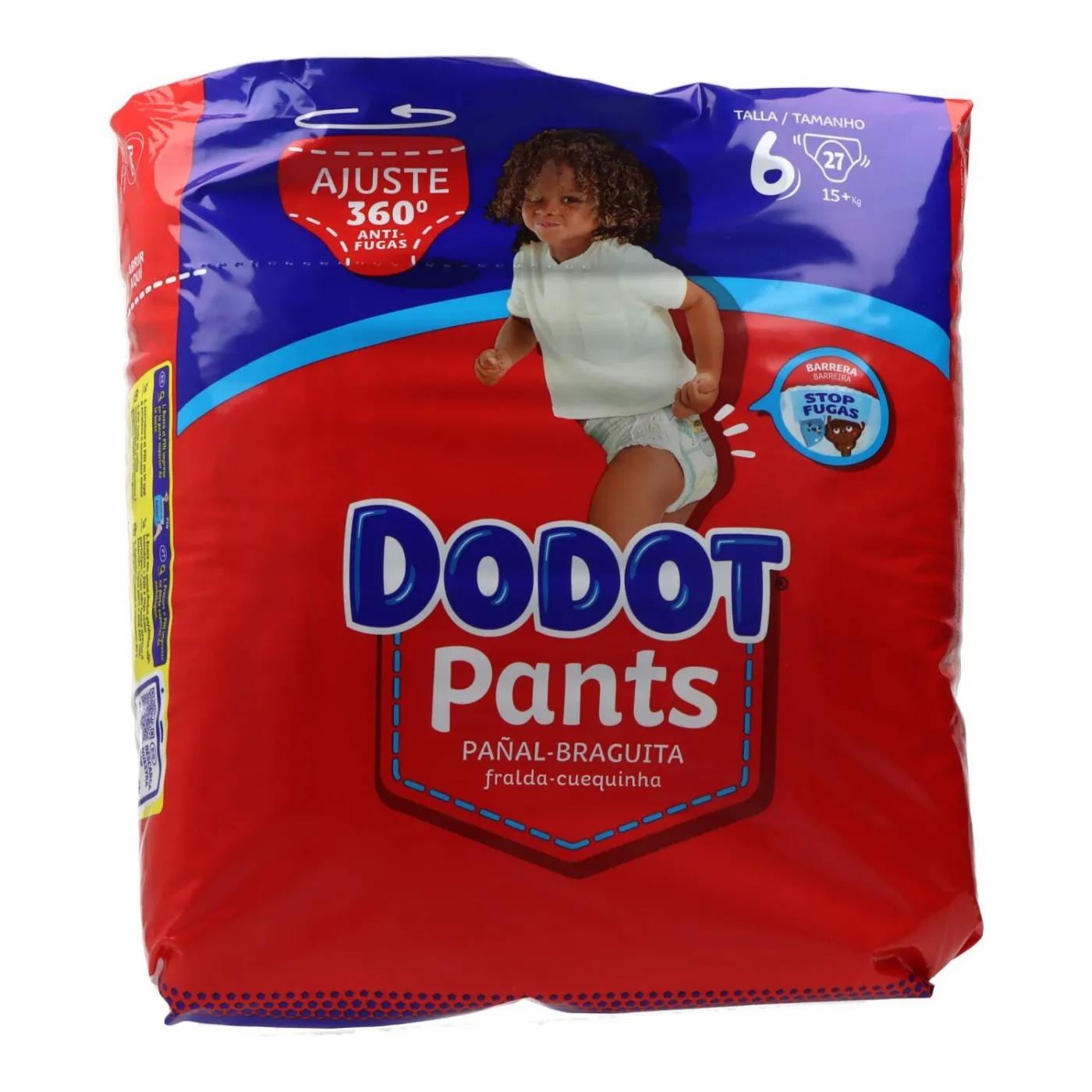 Pañal Infantil Dodot Pants Talla 6 +15 Kg 27 Uni