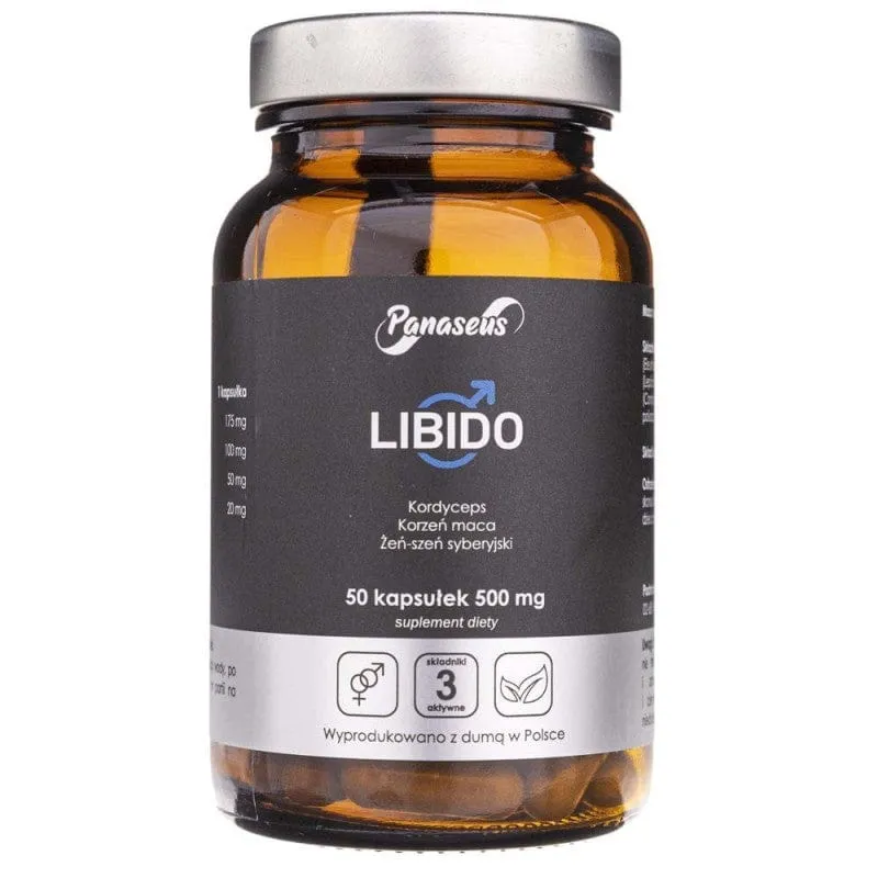 Panaseus Libido Masculino 510 mg - 50 Cápsulas