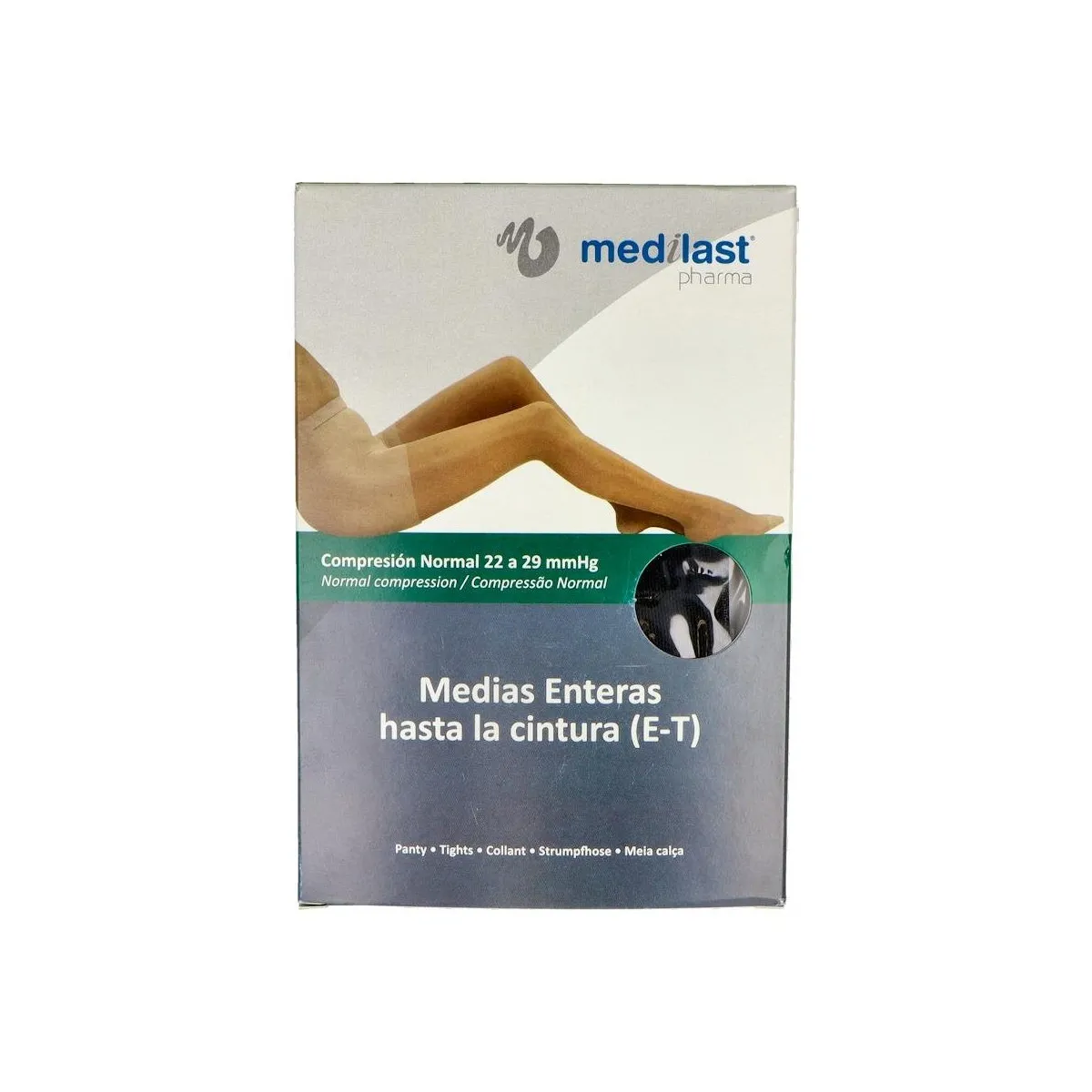 Panty Medilast Nor C/Punt Negro T/G 25-27 Cm 1 Un Ref 101