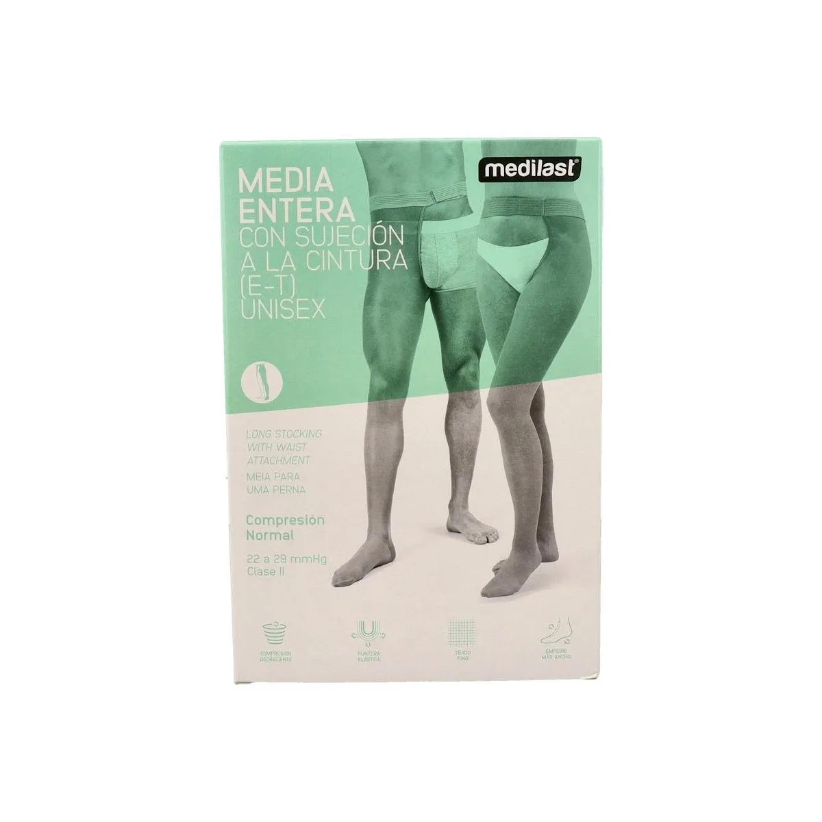 Panty Medilast Nor Suj Cint Der C/Punt Beige T/M 23-26 Cm 1 Un Ref 701