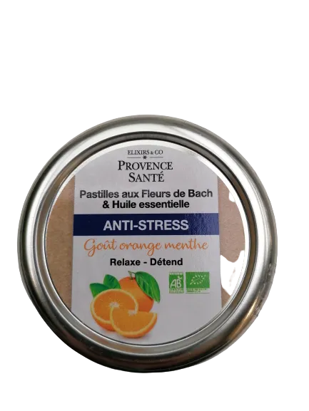 Pastillas antiestrés BIO con flores de Bach-45 g-Elixir&co