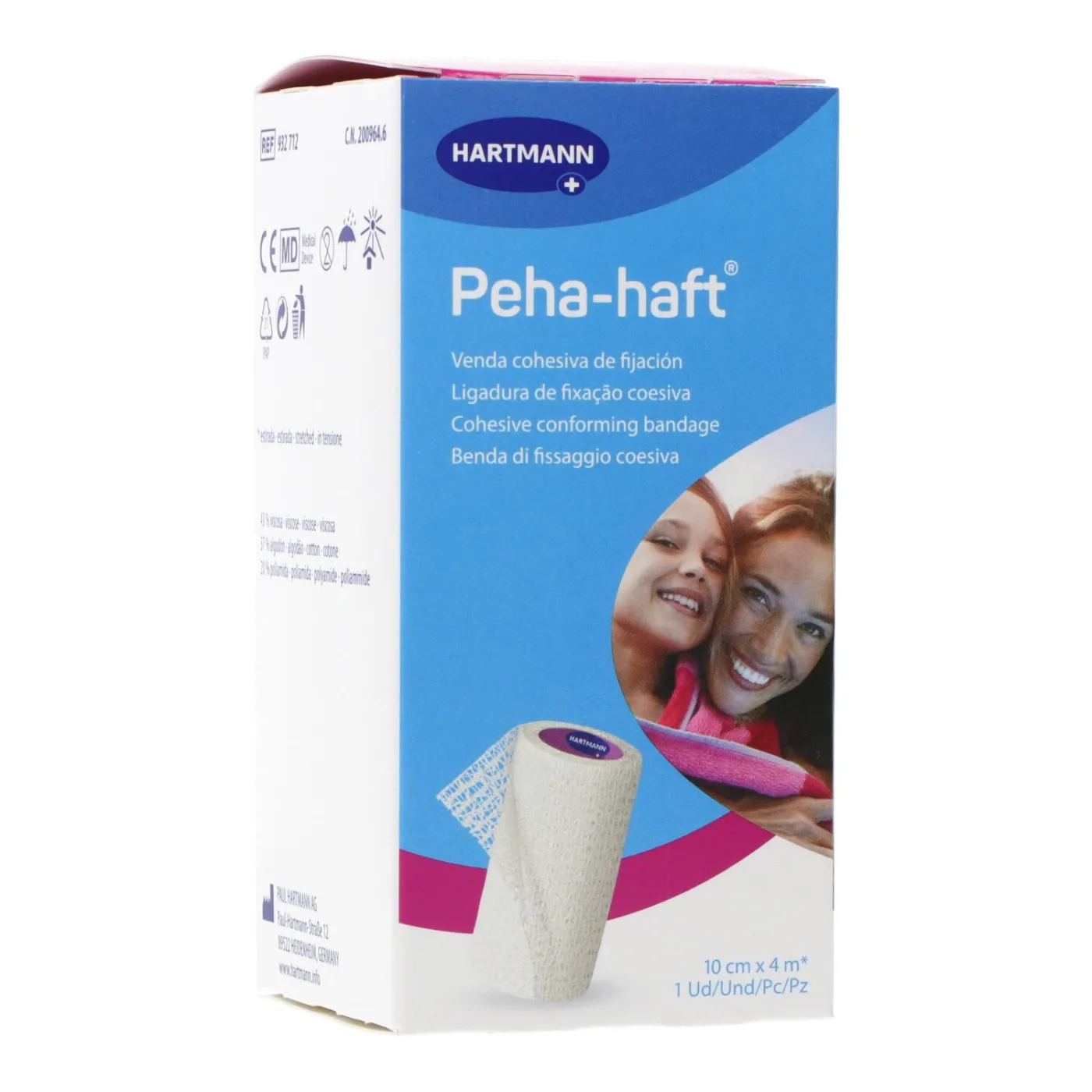 Pehahaft Venda Cohesiva 10cm X 4m Hartmann