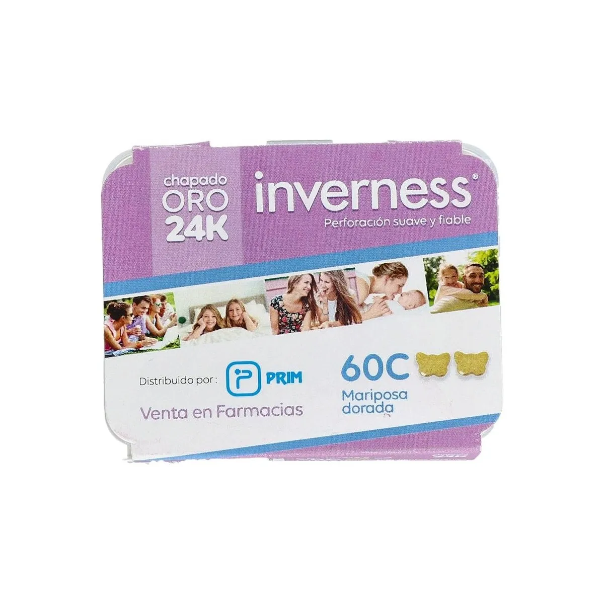 Pendiente Prim Inv 60c 24k-Mariposa Dor