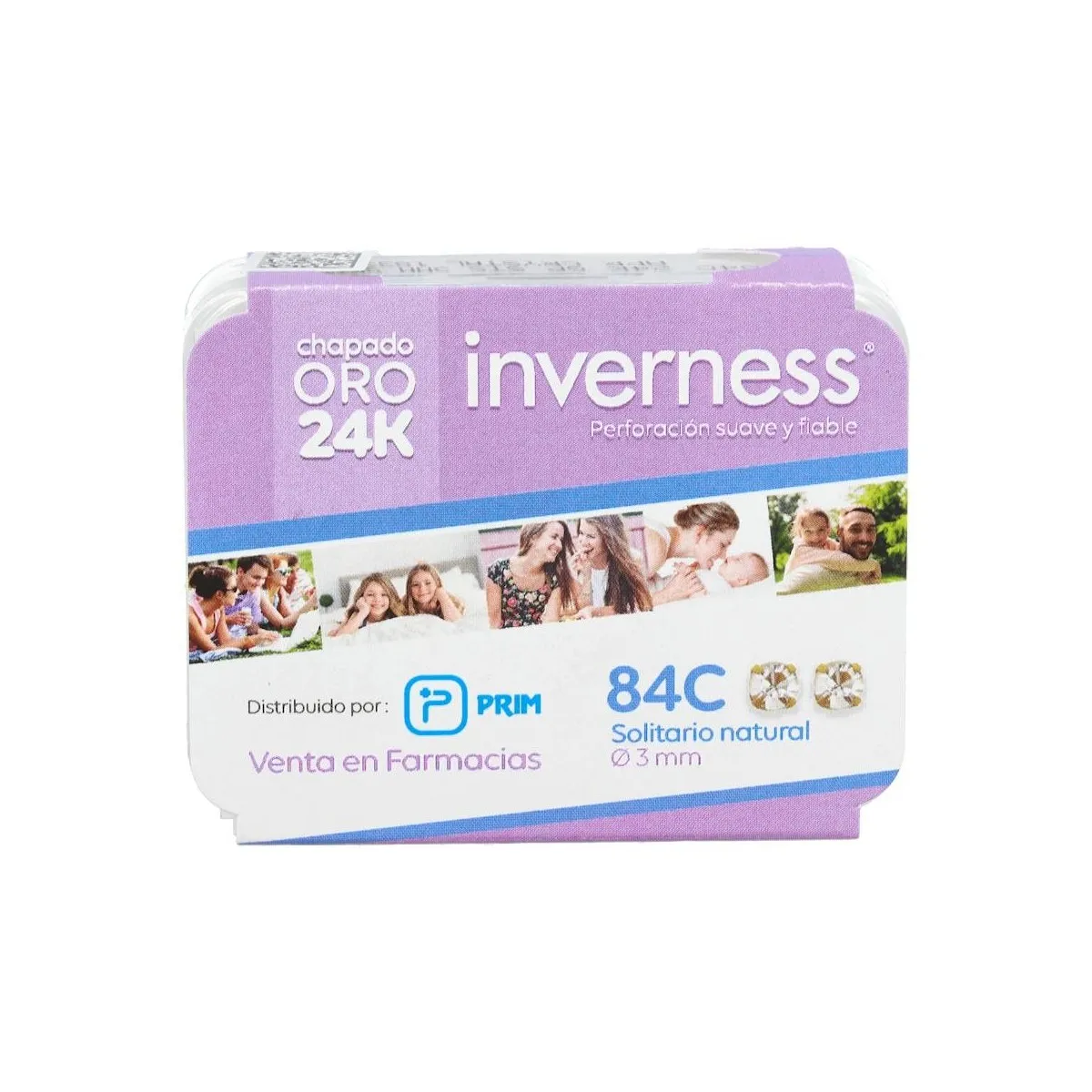 Pendiente Prim Inv 84c 24k-Solit Nat 3 Mm