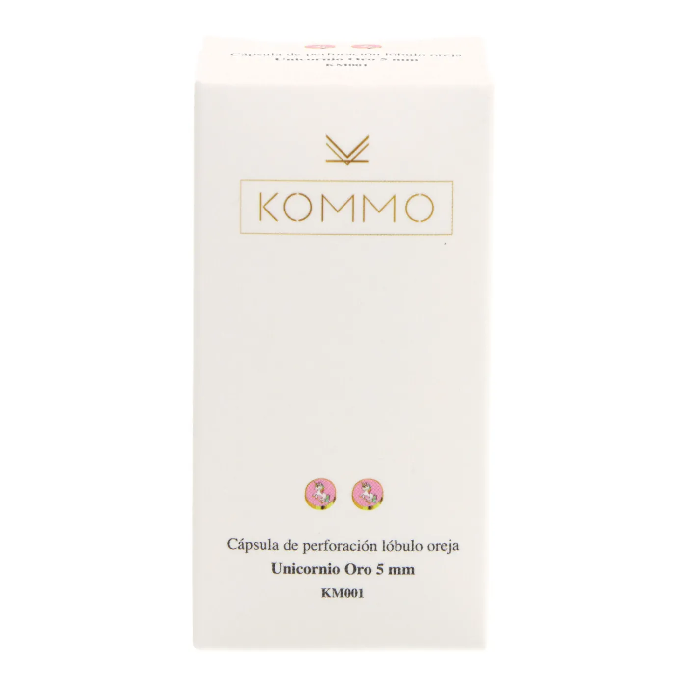 Pendiente Unicornio Oro 5mm