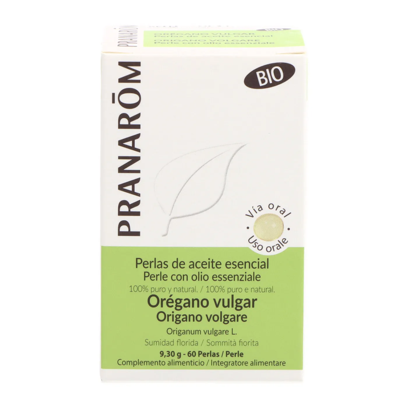 Pranarom Perlas Oregano Vulgar Bio 60 Perlas