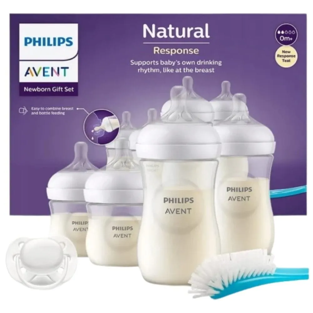 Philips Avent Baby Gift Bottle Set - 4 Biberones + Chupete + Cepillo