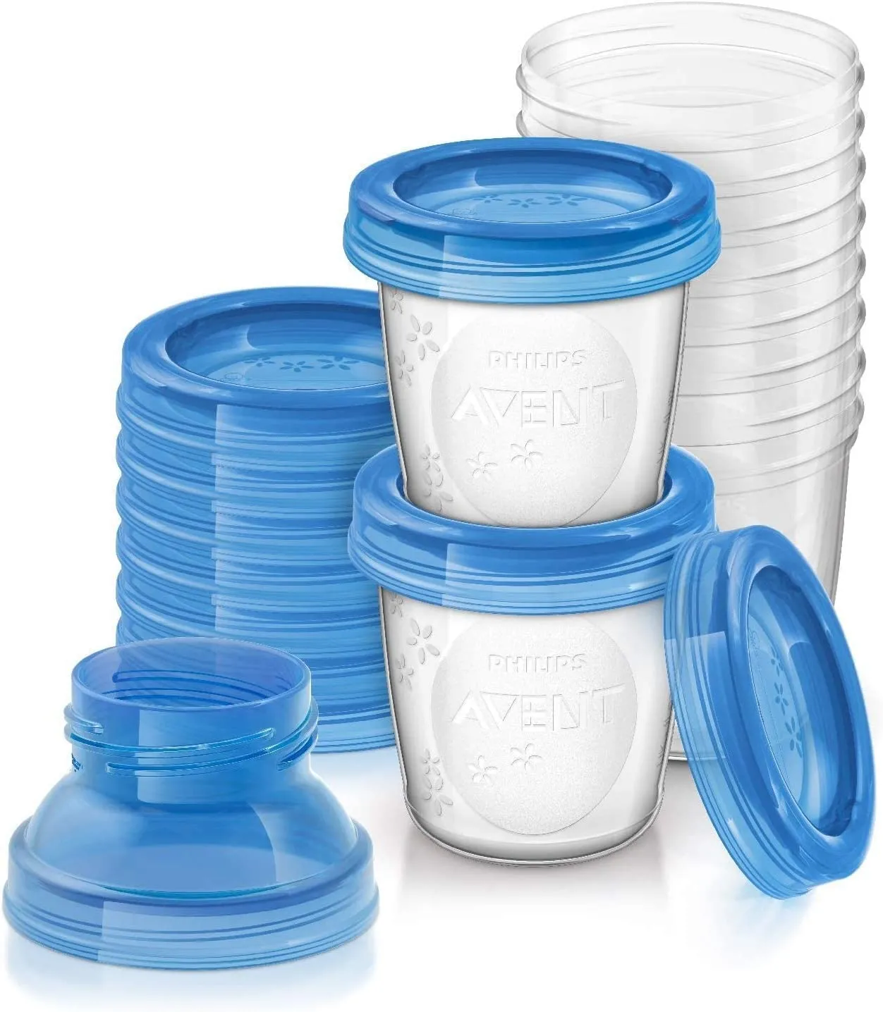 Philips Avent Recipientes para almacenamiento de leche materna 180 ml - 10 uds.