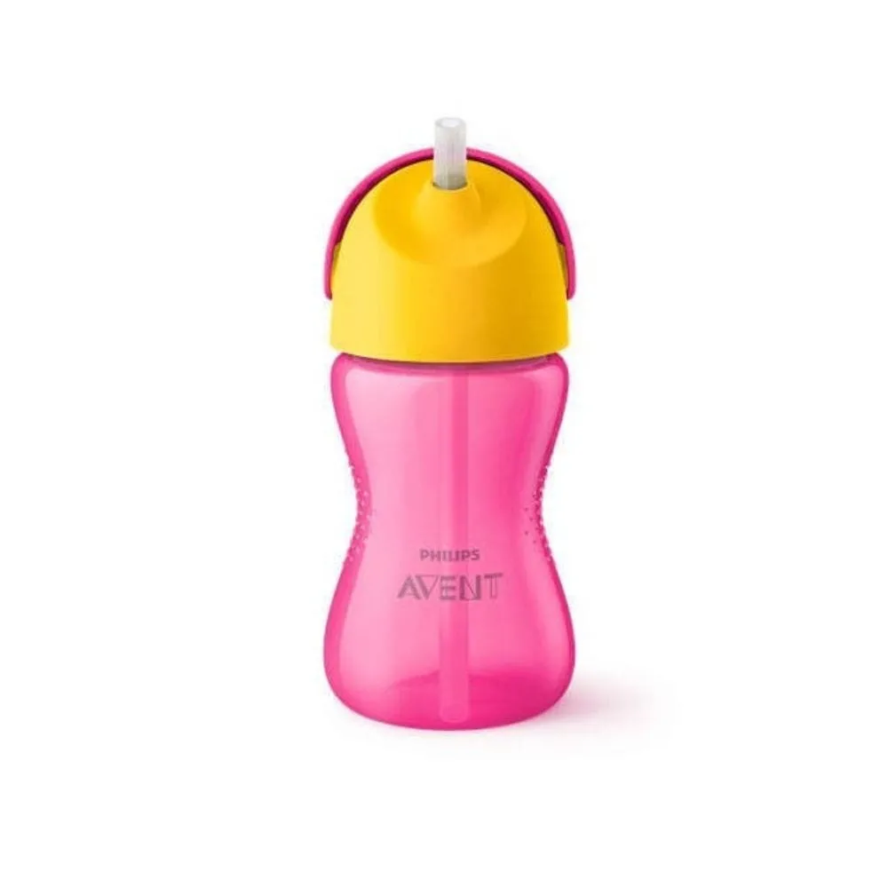 Philips Avent Taza con St RAW 12 m+, Rosa - 300 ml