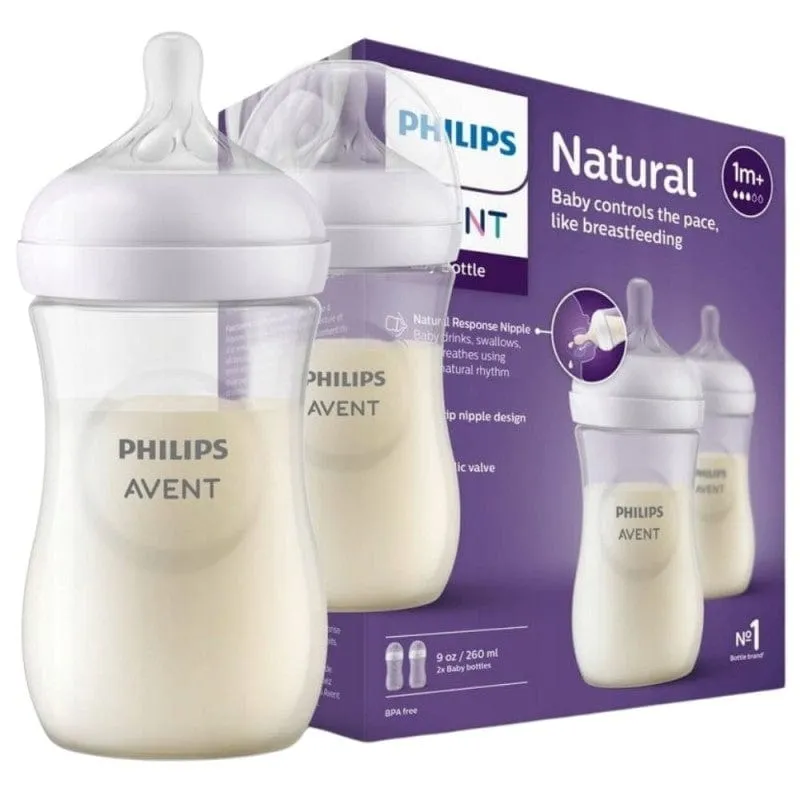 Philips Avent Biberón Responsive Natural - 260 ml x 2
