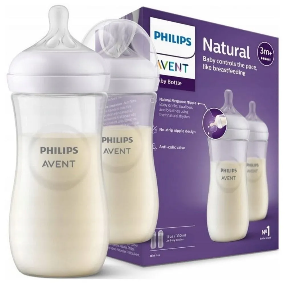 Philips Avent Biberón Responsive Natural - 330 ml x 2