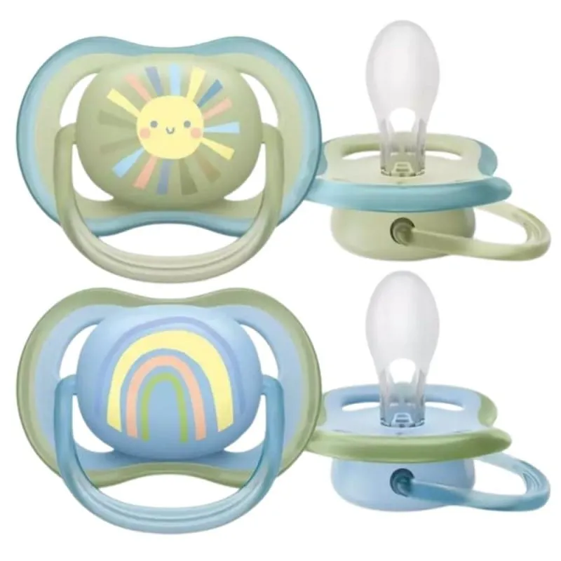 Philips Avent Ultra Air Chupete,0-6 Meses, Niño - 2 Piezas
