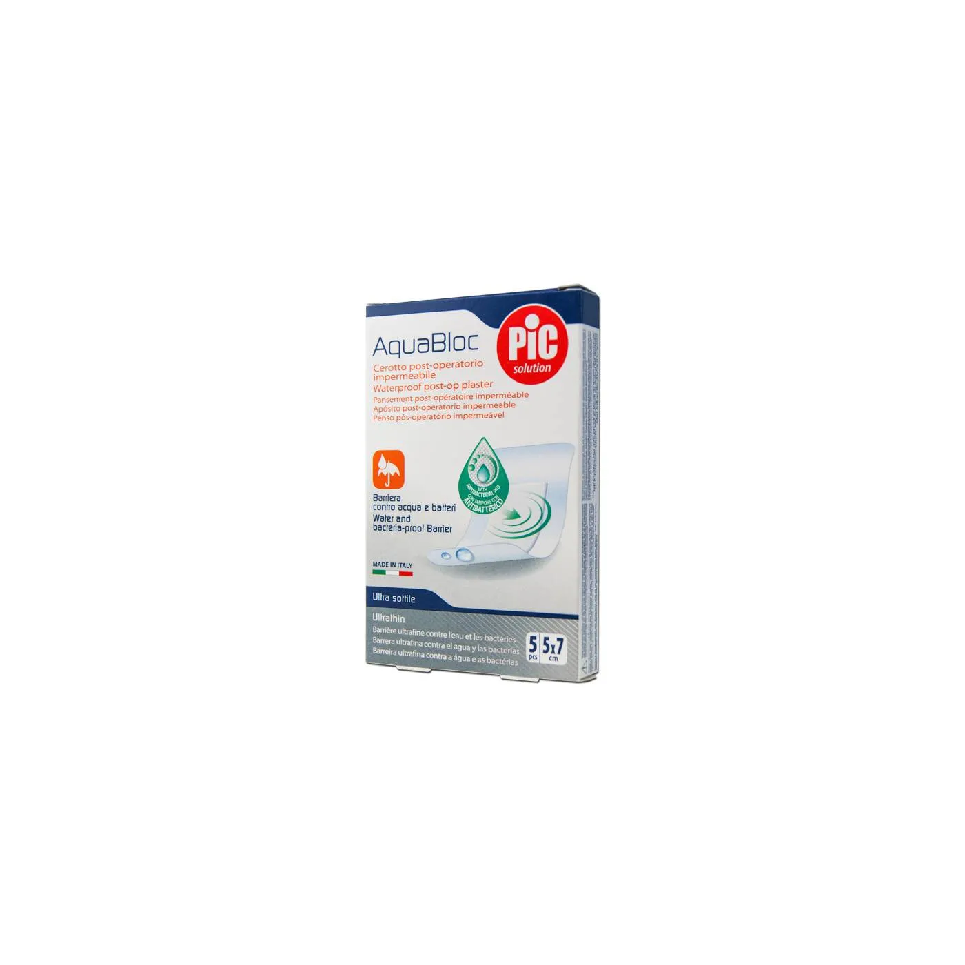 Pic Aquabloc Bactericida Esteril 5x7cm 5