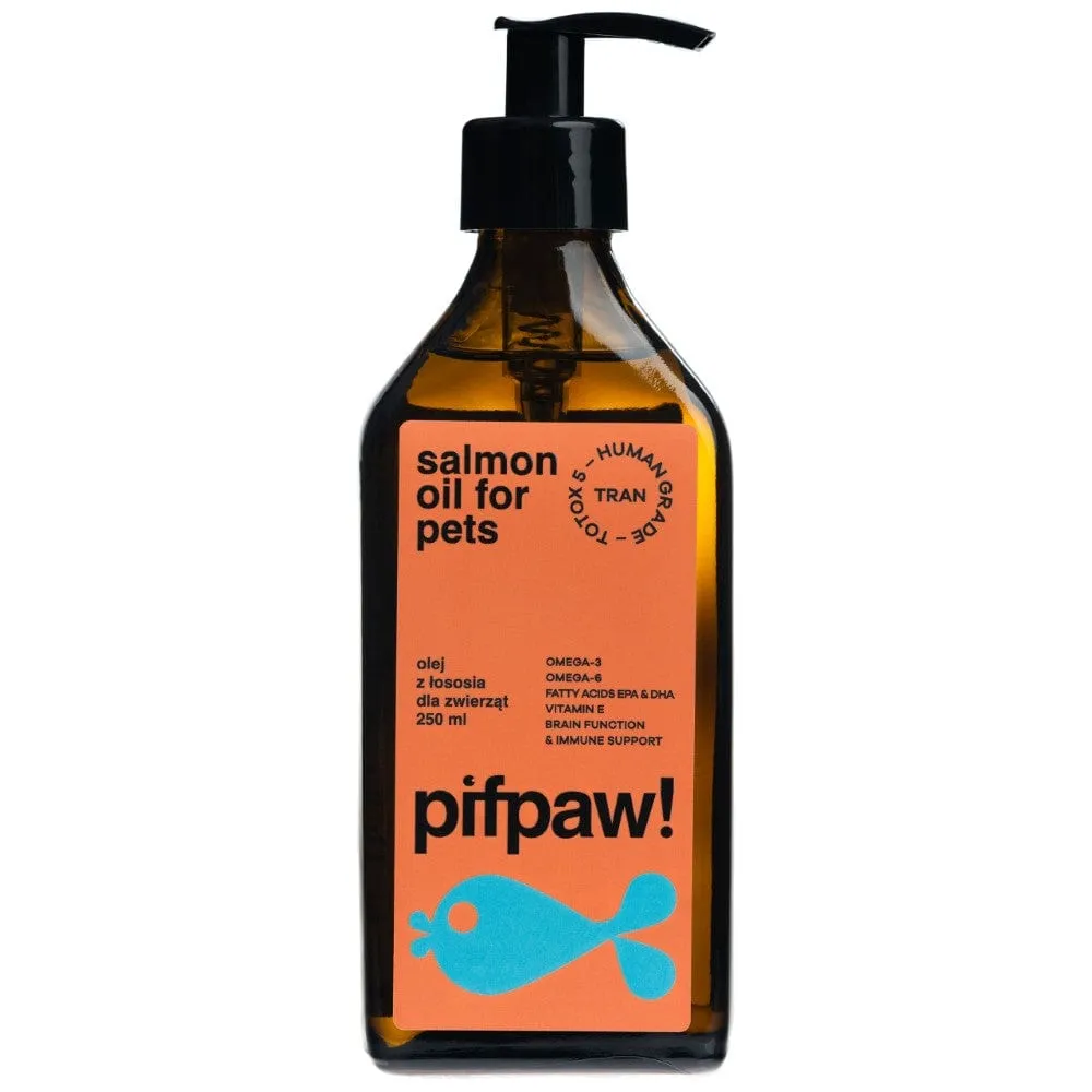Pifpaw Aceite de Salmón para Mascotas Human Grade - 250 ml