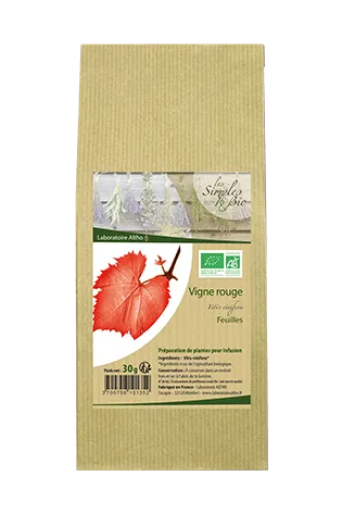 Hojas de Vid Roja Orgánicas -50g-Altho