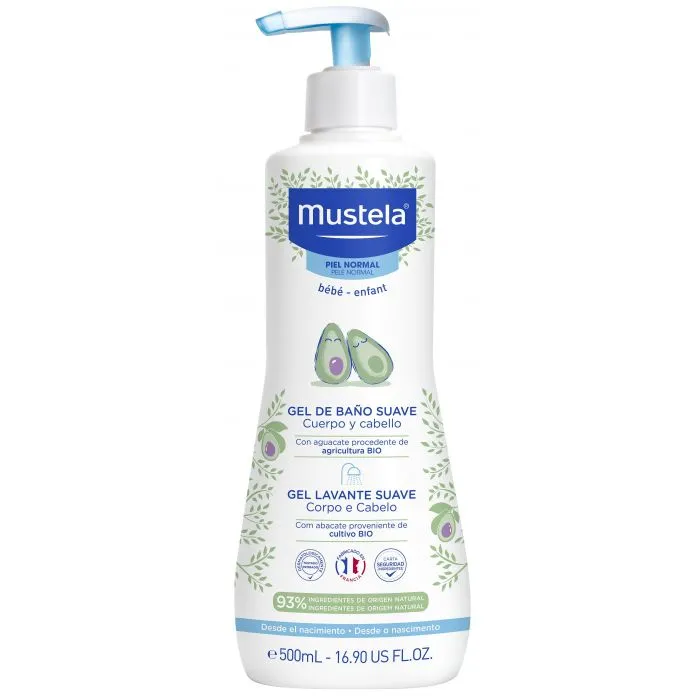 Gel de Baño Suave para Bebés - Mustela