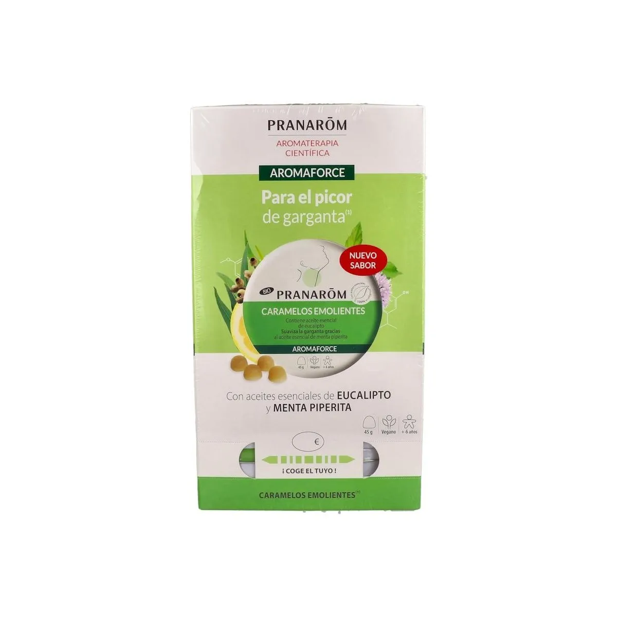Pranarom Aromaforce Expo Caramelos Emolientes Eucalipto 24 Un Ref 15522