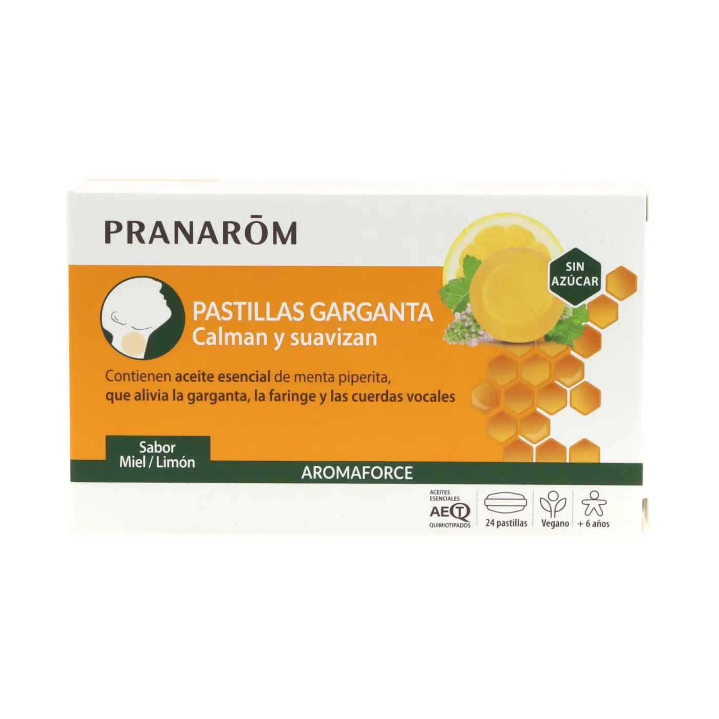 Pranarom Aromaforce Garganta Miel 24 Pastillas
