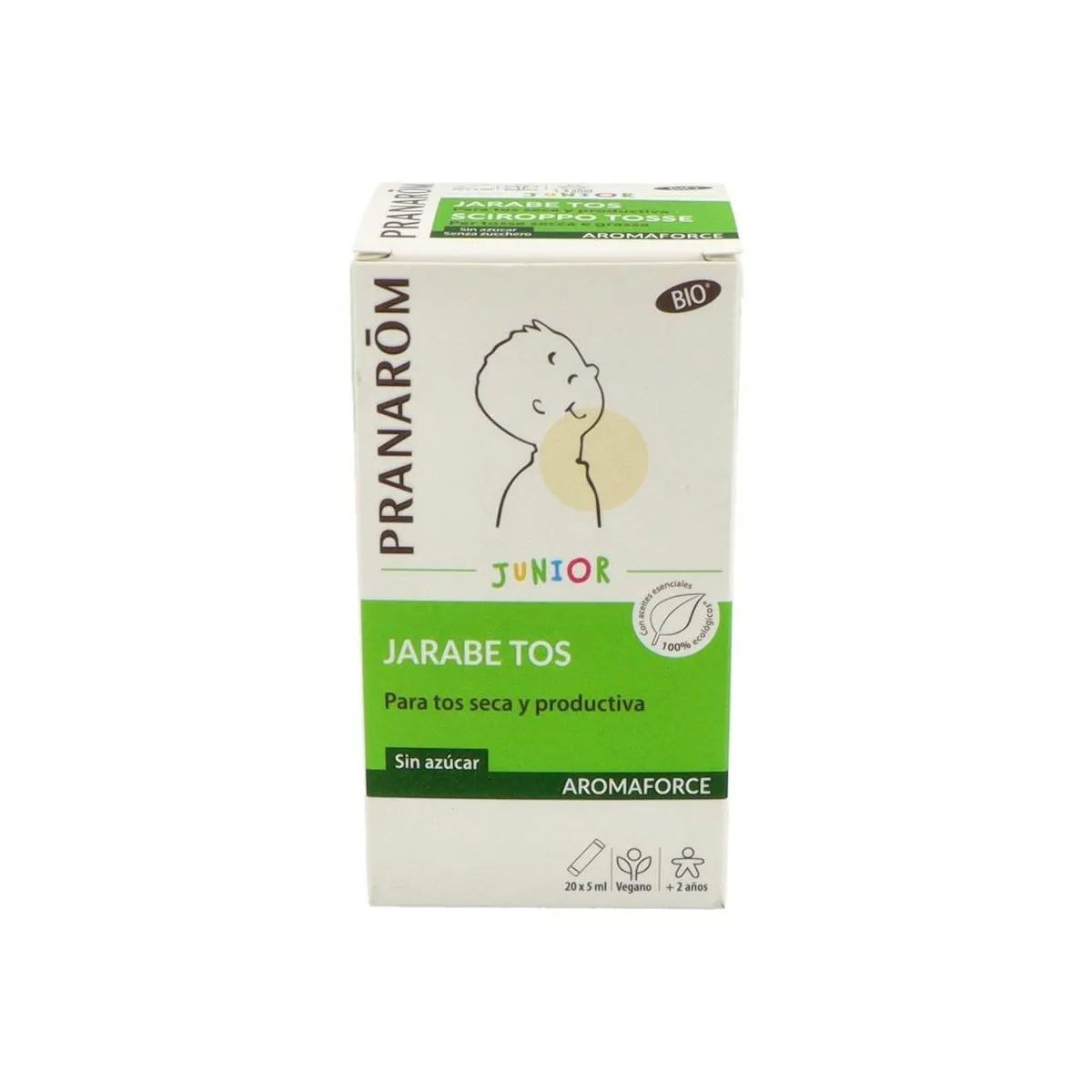 Pranarom Aromaforce Junior Jarabe Tos Bio 20X5 Ml