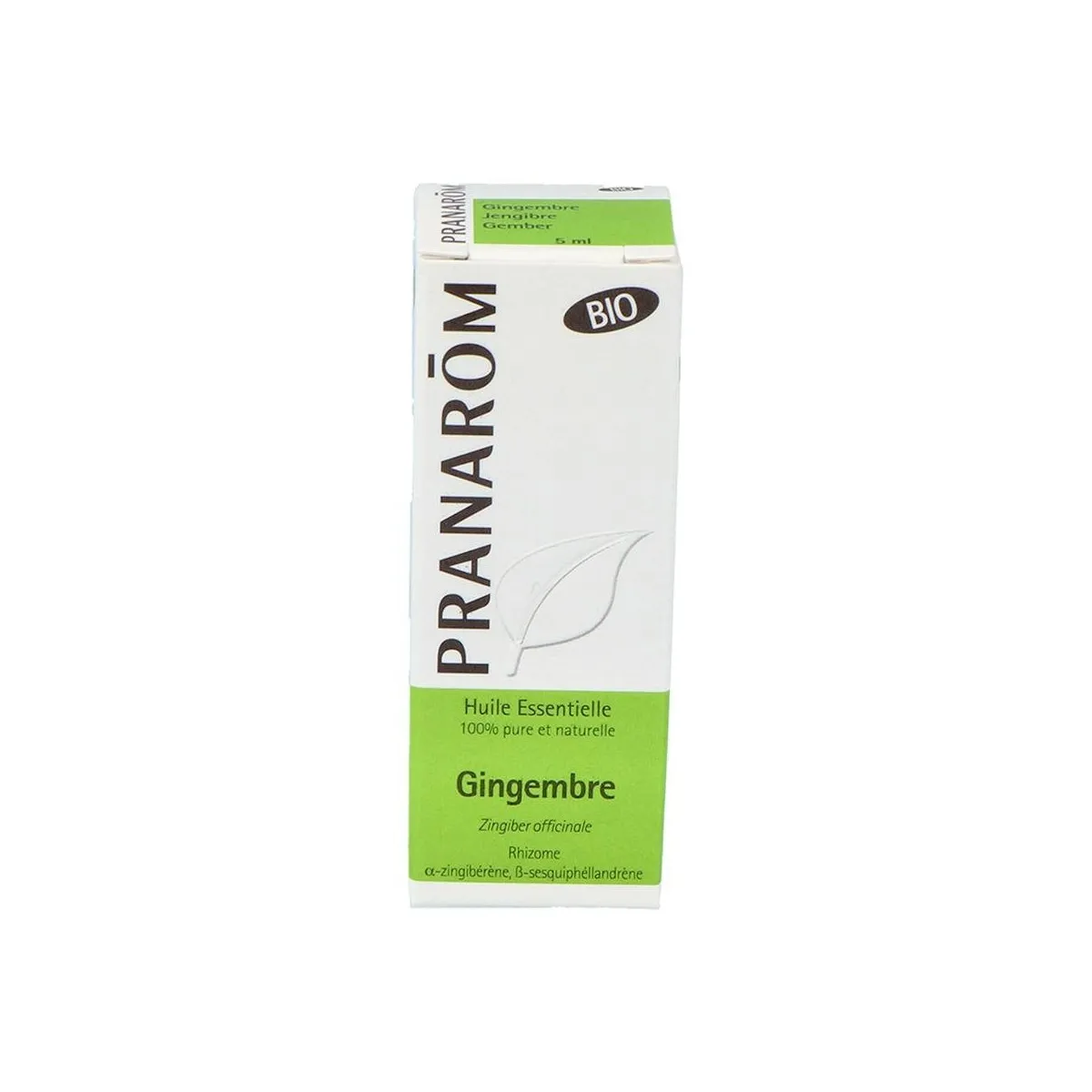 Pranarom Jengibre Rizoma Aceite Esencial Bio 5ml.