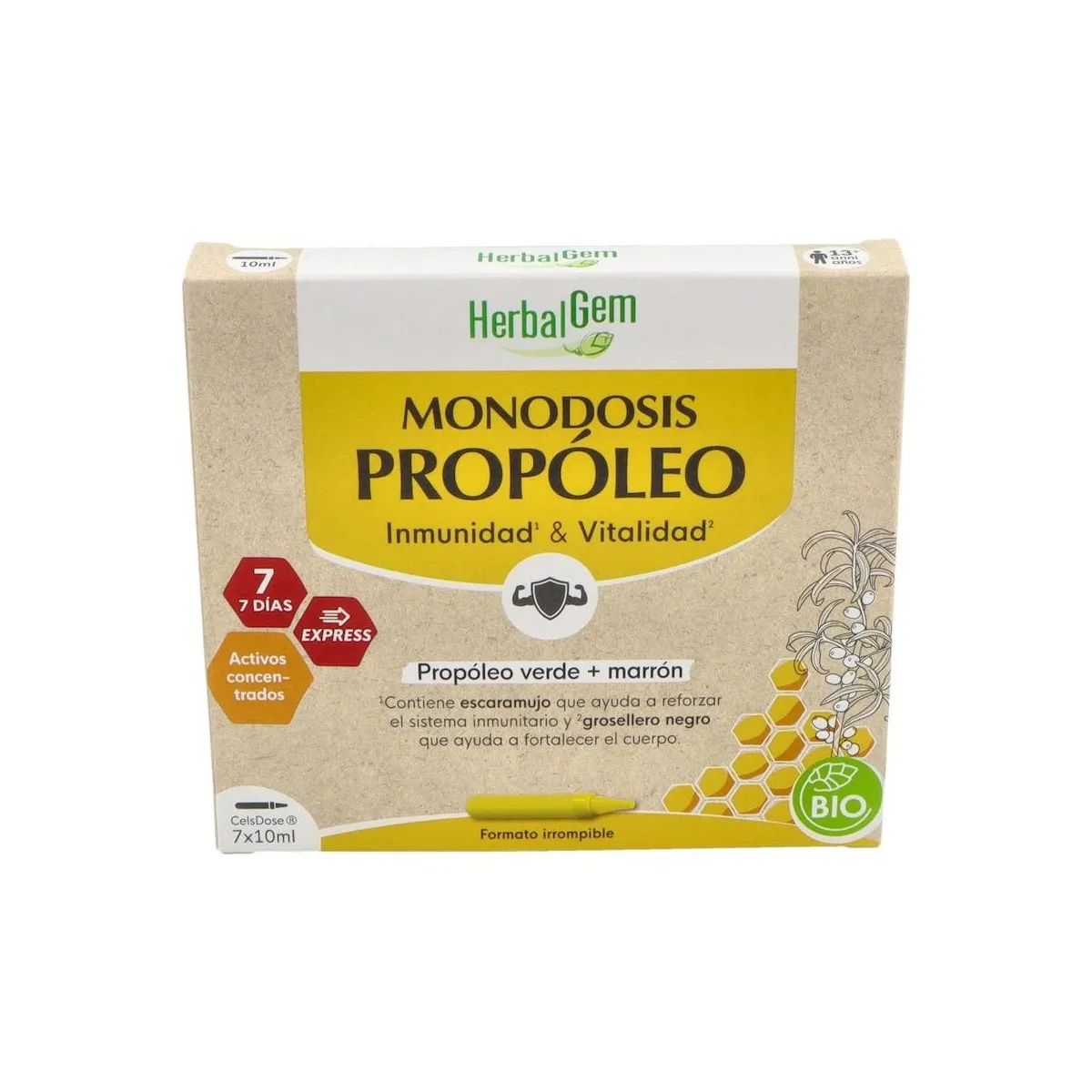Pranarom Propoleo Monodosis 7 Amp 10 Ml