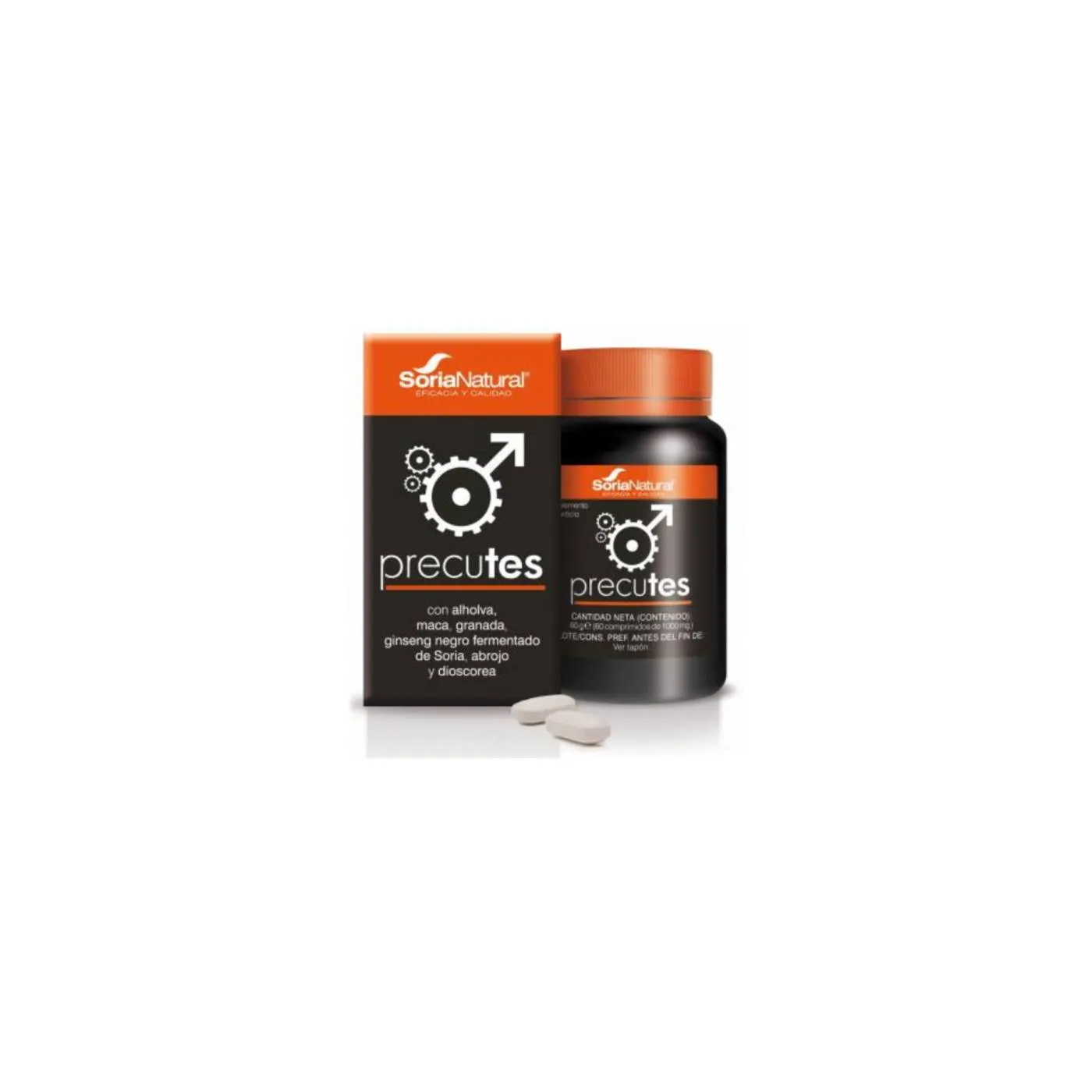 Precutes 60 Comps 1000mg Soria Natural