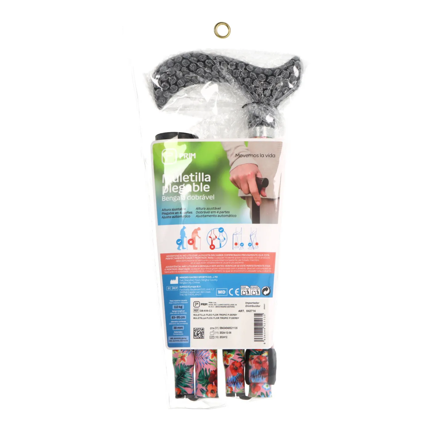 Prim Muletilla Plegable Flor Troplical Gb-838-c2