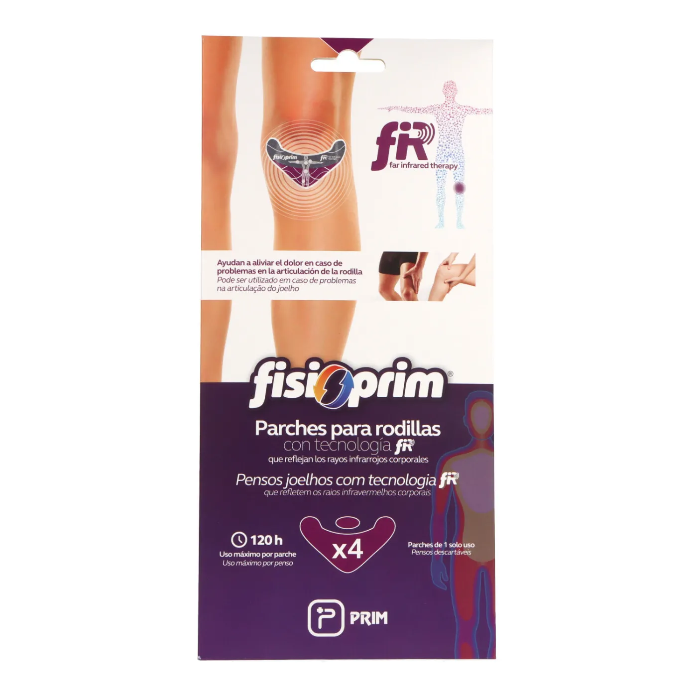 Fisioprim Parche Rodilla 4 Parches