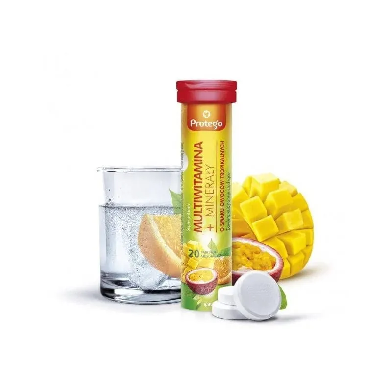 Protego Multivitaminas+Minerales - 20 Tabletas efervescentes