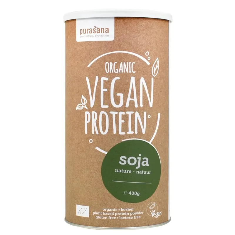 Proteína de soja orgánica - 400g - Purasana