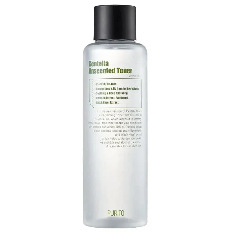 Purito Centella Tónico sin perfume con Centella Asiática - 200 ml