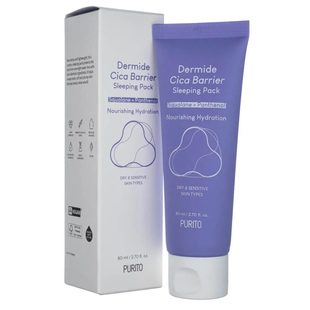 Purito Dermide Cica Barrera Pack Dormir - 80 ml