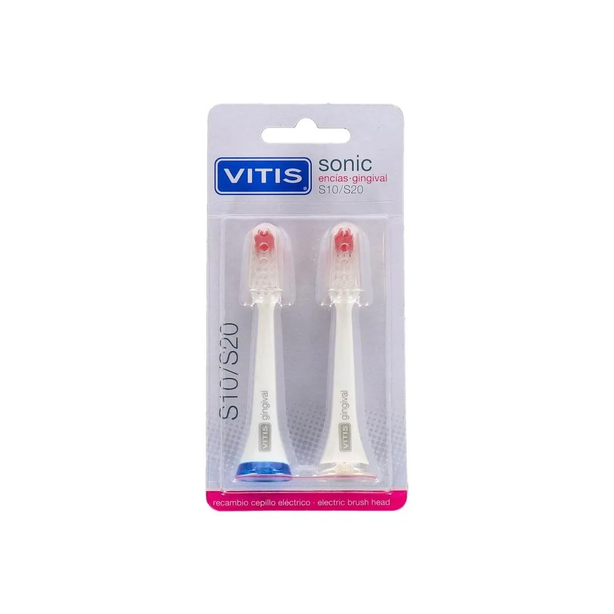 Recambio Cepillo Elec Vitis Sonic s10/s20 Gingival 2 U