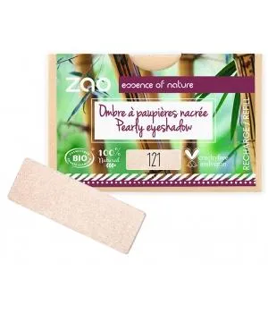 Recambio sombra de ojos nacarada rectangular 121 marfil nacarado-Zao Make up