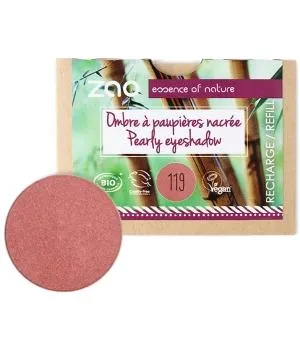 Recambio sombra de ojos nacarada 119 Coral Pink 3g-Zao Make up