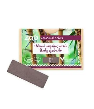 Recambio de sombra de ojos nacarada rectangular 129 taupe-Zao Make up