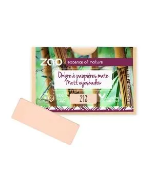 Recambio sombra de ojos nacarada rectangular 210 Rosa melocotón-Zao Make up