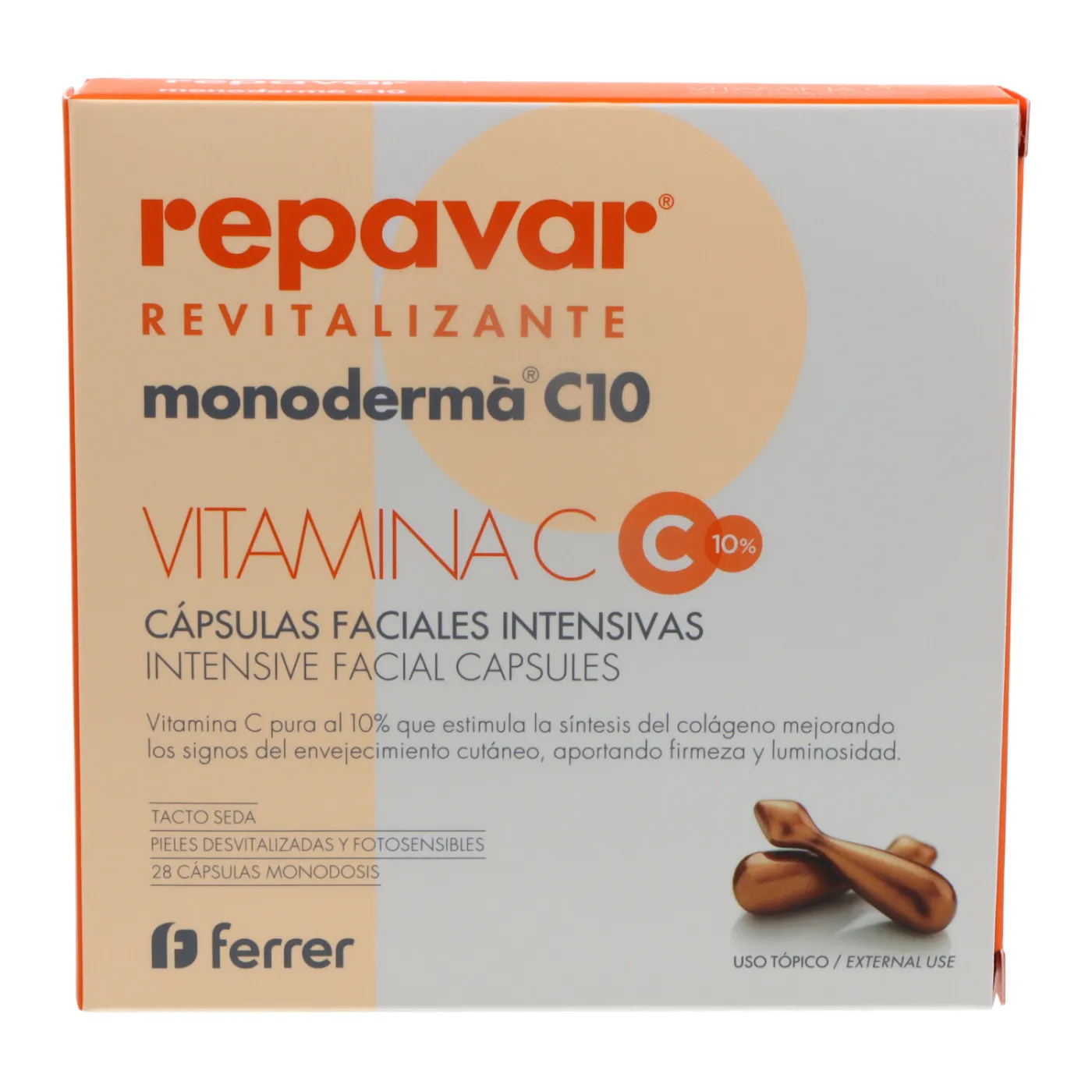 Repavar Revitalizante Monoderma C10 Vitamina C 20 Capsulas