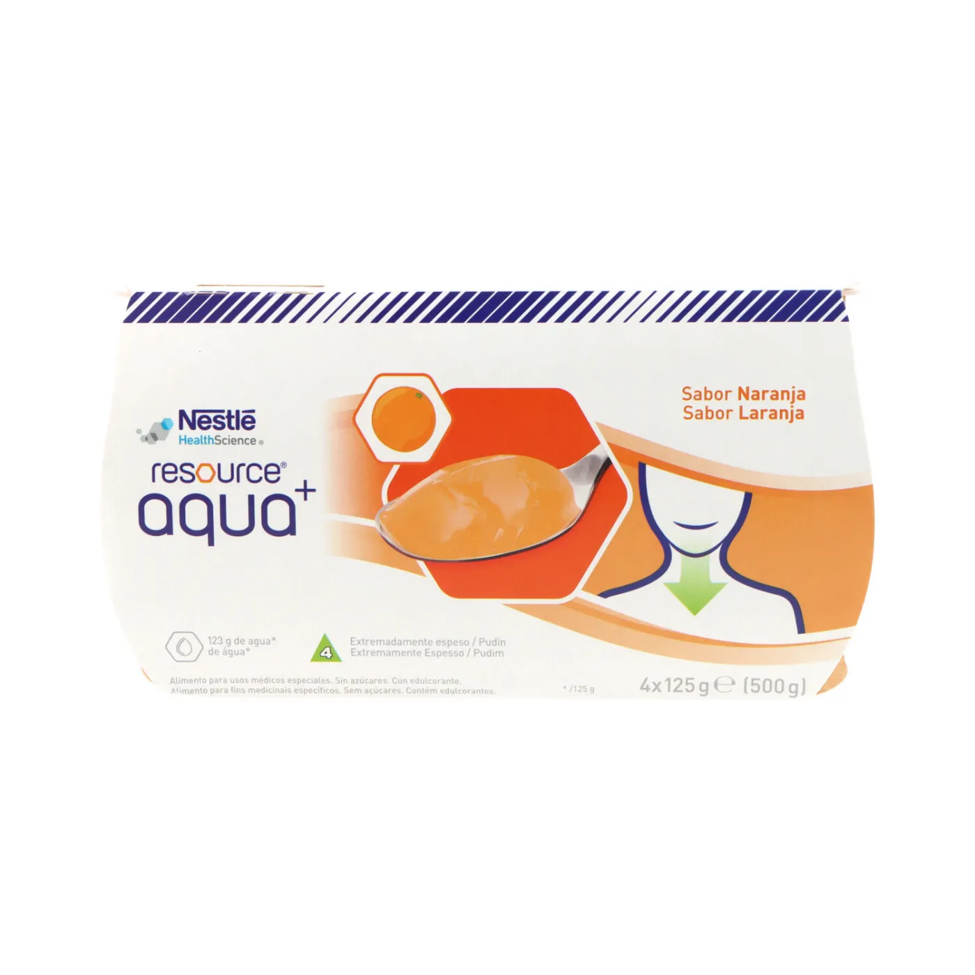 Resource Aqua Gelif Naranja Sa 4x125g